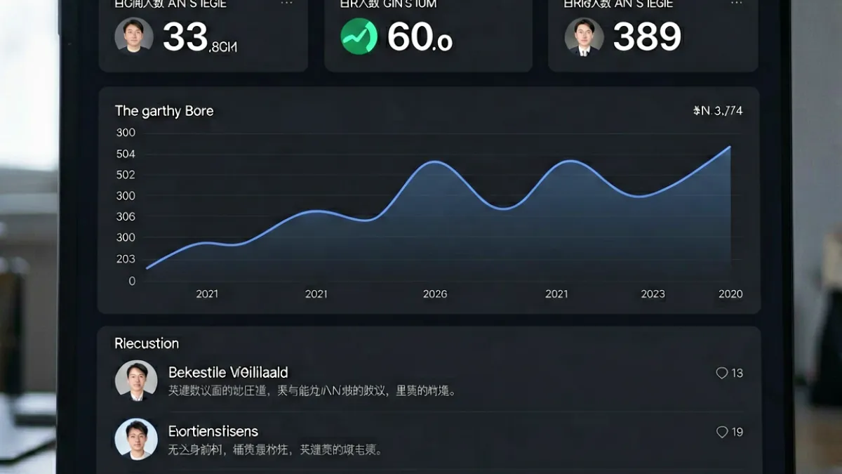 工口实验室创作者后台数据概览界面，展示订阅人数、收入统计与粉丝互动数据的可视化图表
