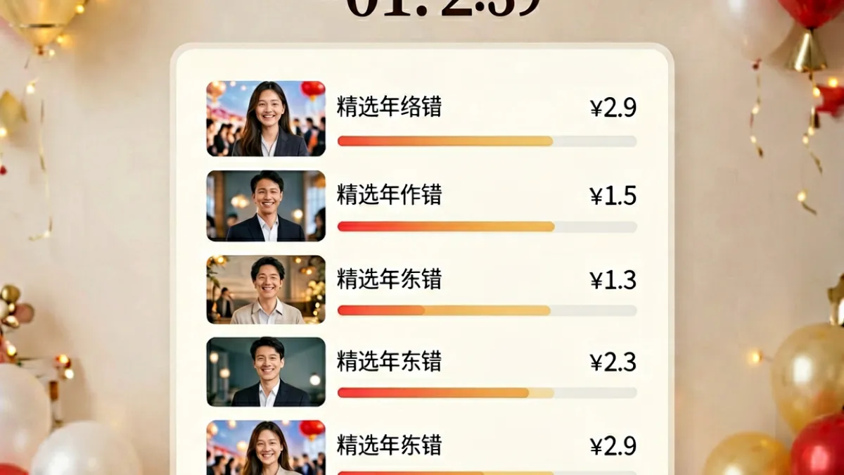 工口实验室举办周年纪念活动现场截图，用户互动投票界面与活动倒计时页面